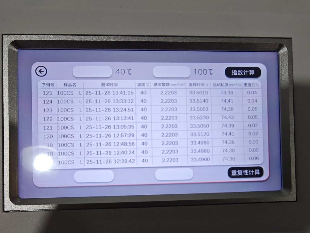 KV2000自動折管式運動粘度儀準確性驗證報告